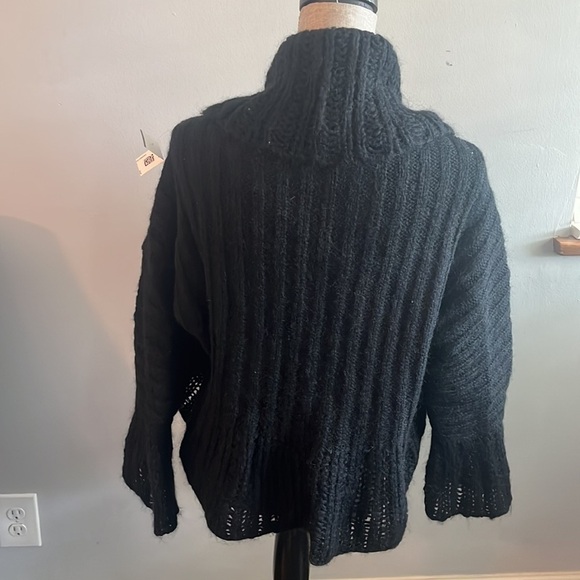 Lauren Vidal Linda Shawl Collar long Sleeve Open Sweater Vest sz M Mohair Blend. - Picture 4 of 7